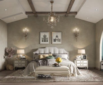 American Style French Style Bedroom-ID:233108043
