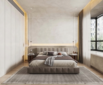 Wabi-sabi Style Bedroom-ID:368854058