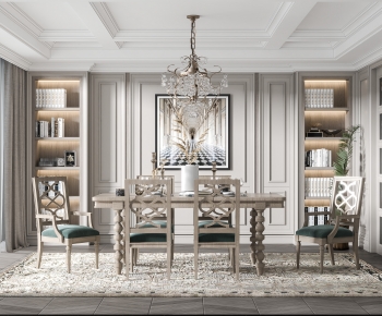 American Style Dining Room-ID:383917091