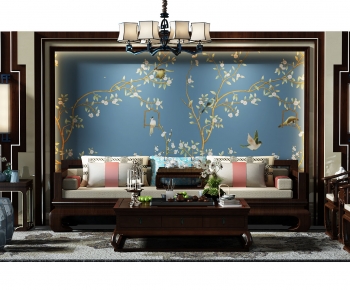 Chinese Style Sofa Combination-ID:967065108