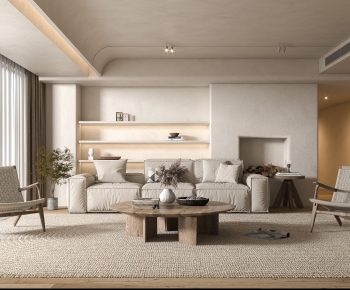 Wabi-sabi Style A Living Room-ID:776514051