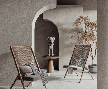 Wabi-sabi Style Lounge Chair-ID:517555005