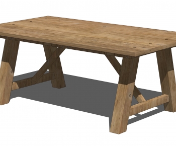 北欧餐桌 实木桌子-ID:719809068