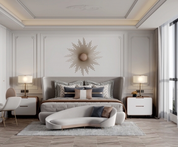 Simple European Style Bedroom-ID:547727119