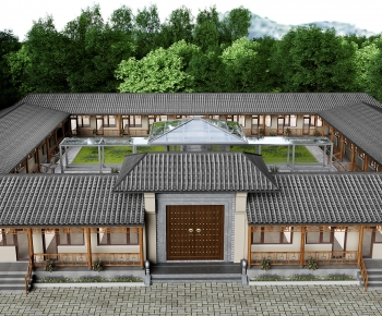 Chinese Style Ancient Architectural Buildings-ID:740410099