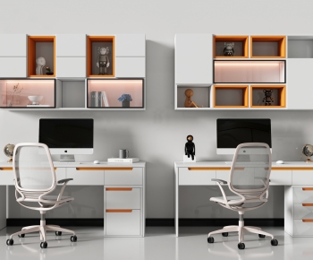 Modern Computer Desk And Chair-ID:345719109