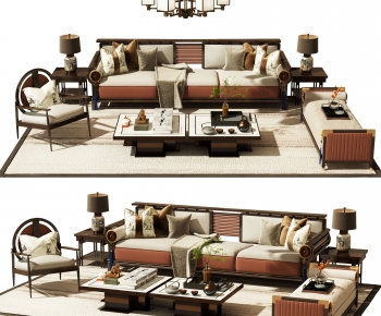 New Chinese Style Sofa Combination-ID:994411957