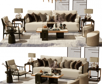 New Chinese Style Sofa Combination-ID:537709958