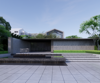 New Chinese Style Courtyard/landscape-ID:597408069