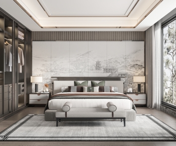 New Chinese Style Bedroom-ID:771749087