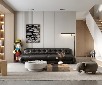 Modern A Living Room-ID:136550901