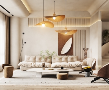 Wabi-sabi Style A Living Room-ID:769675021