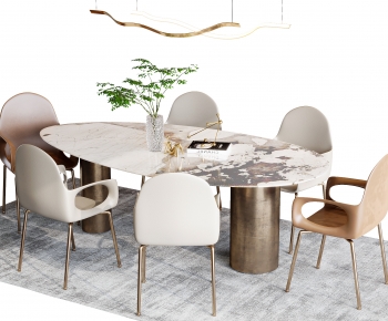 Modern Dining Table And Chairs-ID:525214913
