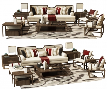 New Chinese Style Sofa Combination-ID:524846089