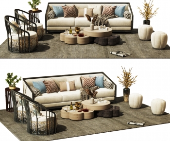 New Chinese Style Sofa Combination-ID:507832052