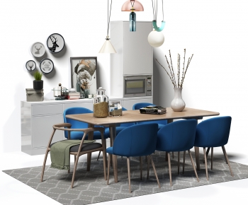 Nordic Style Dining Table And Chairs-ID:242214928