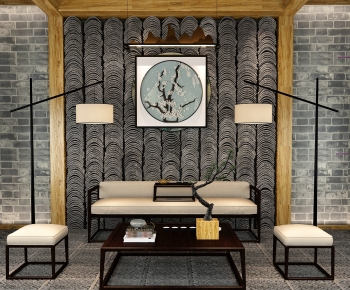 Chinese Style Sofa Combination-ID:972390893