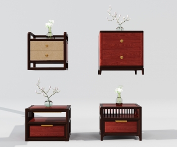 New Chinese Style Bedside Cupboard-ID:459824094
