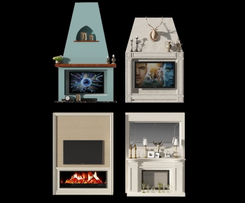 American Style Fireplace-ID:898927936