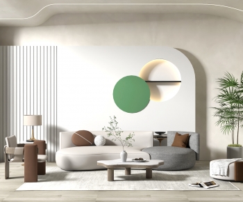 Modern A Living Room-ID:882917886