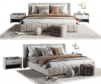 Modern Double Bed-ID:246053933