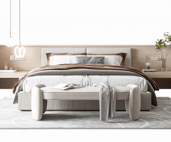Modern Double Bed-ID:768867973