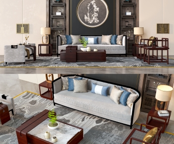 Chinese Style Sofa Combination-ID:717314004