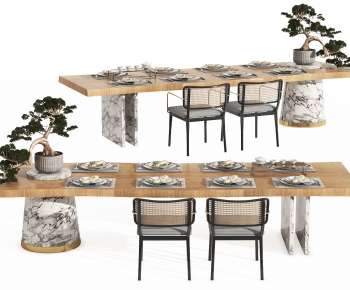 New Chinese Style Dining Table And Chairs-ID:167841918