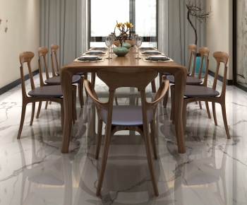 Nordic Style Dining Table And Chairs-ID:735518939