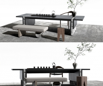 New Chinese Style Tea Tables And Chairs-ID:292923936