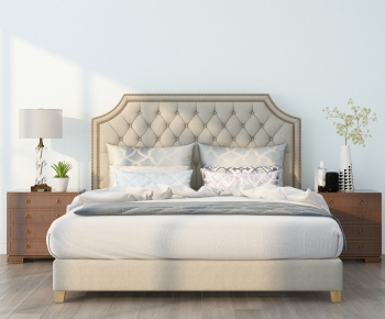 European Style Double Bed-ID:864805942