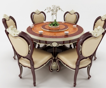 European Style Dining Table And Chairs-ID:291879899
