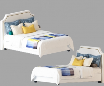 Modern Double Bed-ID:196413994