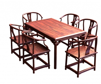 新中式餐桌椅-ID:848658082