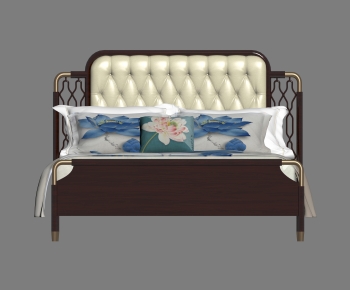 Modern Double Bed-ID:796520957