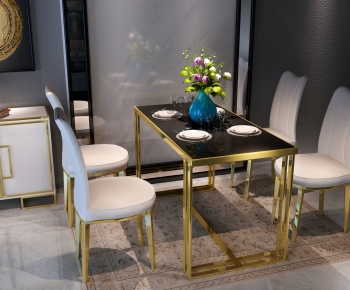 Modern Dining Table And Chairs-ID:624082095