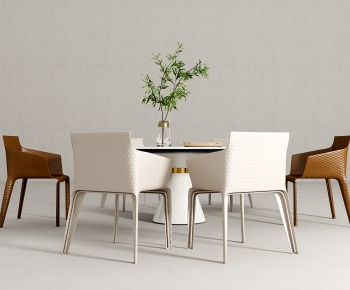 Modern Dining Table And Chairs-ID:520872129