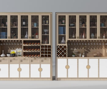 New Chinese Style Wine Cabinet-ID:456839086