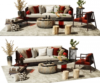 New Chinese Style Sofa Combination-ID:361537932