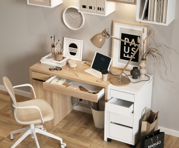 Modern Computer Desk And Chair-ID:929709914