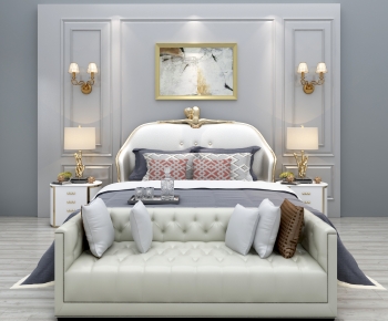 Modern Double Bed-ID:779103046