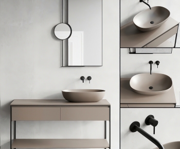 Nordic Style Bathroom Cabinet-ID:160206082