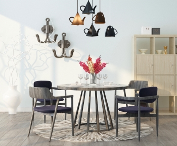 Modern Dining Table And Chairs-ID:393717059