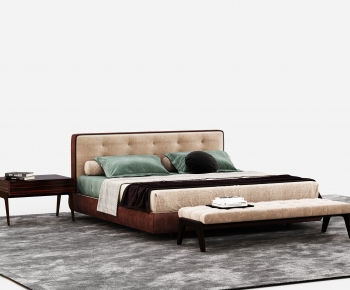 Modern Double Bed-ID:885683064