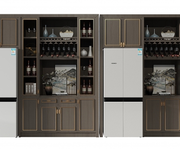 New Chinese Style Wine Cabinet-ID:997792019