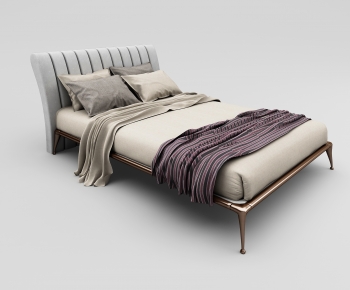 Modern Double Bed-ID:127042064