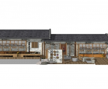 Chinese Style Building Appearance-ID:308335071