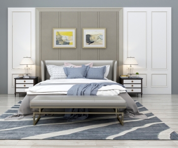 Modern Double Bed-ID:813175927