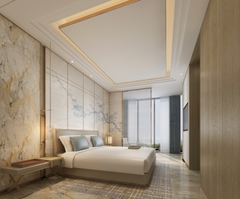New Chinese Style Bedroom-ID:408079651