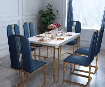 Modern Dining Table And Chairs-ID:893394958